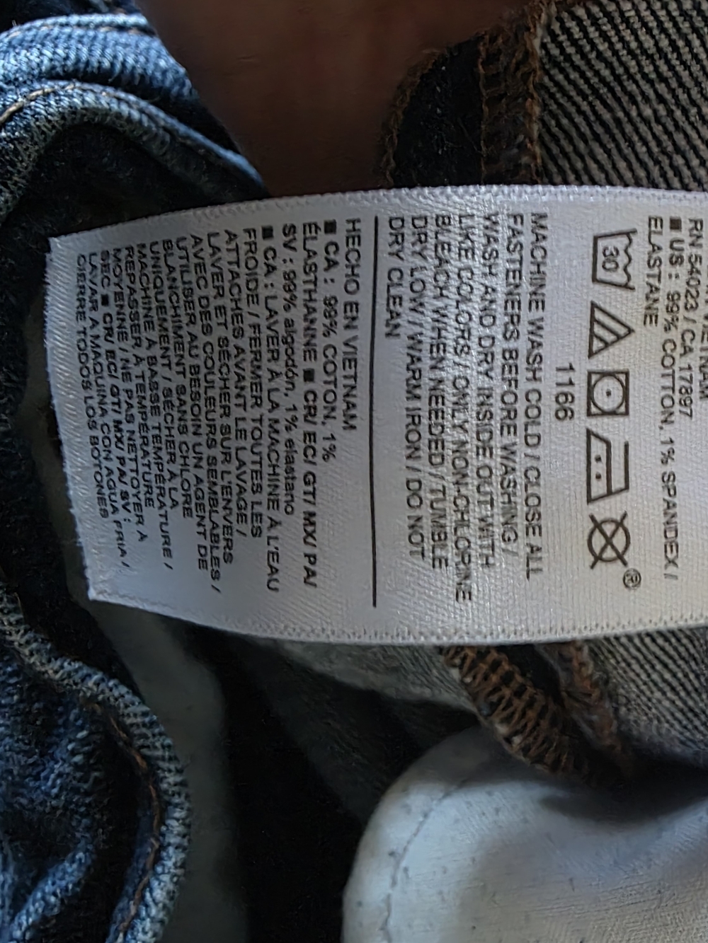 Old Navy Blue Barrel Leg Jeans - Picture 6 of 6